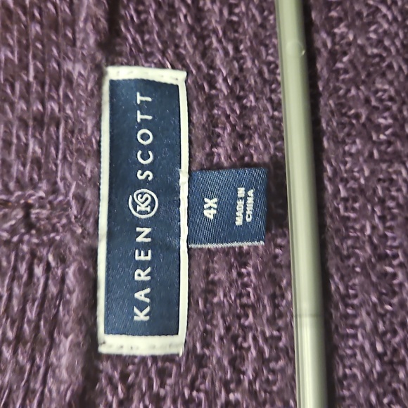 Karen Scott cardigan 4x - Picture 2 of 3